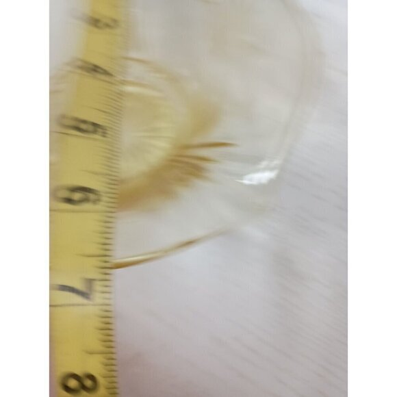 Vintage Lancaster Yellow Depression Glass Serving Bowl Etched Flower Ruffle Edge - Picture 13 of 13